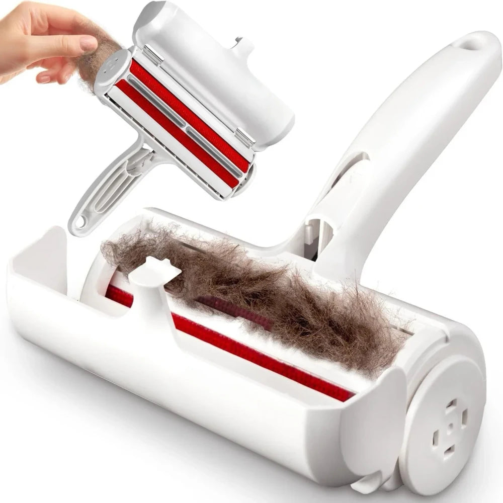 ModiLabs reusable pet hair roller removing fur from couch fabric